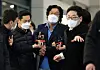 Kim Seong-tae, ex-chairman of SBW Group, arrives in Incheon International Airport on Tuesday. [YONHAP]