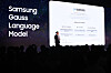 Samsung's generative AI model Gauss is presented at the SDC23 Korea in November. [YONHAP]