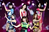 Girl group IVE performs during ″THE-K Concert″ at Olympic Main Stadium in Jamsil, southern Seoul, on Oct. 7. [NEWS1]