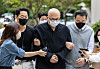 Composer and producer Don Spike, whose real name is Kim Min-soo, enters the Seoul North District Court in northern Seoul on Sept. 28 for a warrant review requested by the police. [NEWS1]
