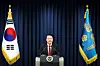 President Yoon Suk Yeol declares martial law at the presidential office in Yongsan District, central Seoul, on Dec. 3, 2024. [YONHAP]