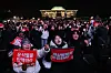 Protesters in front of the National Assembly in Yeouido, western Seoul, call for President Yoon Suk Yeol's removal after an impeachment motion against him fails to garner enough votes from lawmakers on Dec. 7, 2024. [YONHAP]