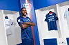 Werik Popo poses in a Suwon Samsung Bluewings shirt in a photo released by the club on Wednesday. [SCREEN CAPTURE]