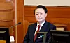 President Yoon Suk Yeol attends the third hearing of his impeachment trial at the Constitutional Court in Jongno District, central Seoul, on Jan. 21. [JOINT PRESS CORPS]