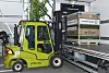 A forklift removes cargo from a truck. Forklift certification was a sought after skill between 2018 and 2020.
