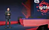 SK Telecom CEO Ryu Young-sang speaks at the TM Forum conference in Copenhagen, Denmark, on Tuesday. The event gathers major global network and communication providers to share new industry breakthroughs and discuss partnerhsips. [SK TELECOM]