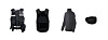 Images of the new stab-proof body armor. From left: a multi-purpose vest, a concealable stab-proof vest, a cut-proof jacket and a stab-proof neck guard. [NATIONAL POLICE AGENCY]