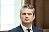 U.S. Secretary of Defense Pete Hegseth attends a cabinet meeting at the White House in Washington on April 30. [EPA/YONHAP]