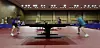 Table tennis players practice at the Jincheon National Training Center in Jincheon, North Chungcheong on April 14, a hundred days ahead of the Tokyo Olympics. [JOINT PRESS CORPS]