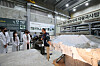 Visitors to the Cultural Heritage Conservation Science Center's opening day on Nov. 3 listen to Lee Tae-jong, a researcher working on the restoration of the funerary stupa honoring eminent Goryeo monk and State Preceptor Jigwang (984-1067). This national treasure had to be dismantled for a complete restoration in 2016. The work is nearly done, and it will soon leave the center at the end of this year. [YONHAP]