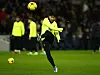 Tottenham Hotspur's Son Heung-min during the warm up before a friendly against Nice at Tottenham Hotspur Stadium in London on Dec. 21. [REUTERS/YONHAP]