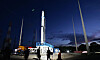 Innospace's Hanbit-TLV test rocket at the Alcantara Launch Center in northern Brazil. The launch, which was originally scheduled for Tuesday, was delayed indefinitely due to a technical issue with the cooling system. [INNOSPACE]