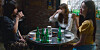 So-hee, Ji-yeon and Ji-gu drink soju in a scene from 'Work Later, Drink Now' (2021) [SCREEN CAPTURE]