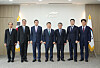 From left to right are Alounkone Boulommavong, Deputy Chief of Mission in Laos, Thailand Ambassador Witchu Vejjajiva, Myanmar Ambassador Thant Sin, K-water CEO Yun Seog-dae, Vietnam Ambassador Nguyen Vu Tung, Han Seong-yong, K-water chief global officer and Cho Yong-deok, K-water general director of global cooperation department. [K-WATER]