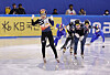 Korea’s Kim Gil-li, 19, wins the second women’s 1,500-meter final of the International Skating Union World Cup at Mokdong Ice Rink in western Seoul on Sunday. [NEWS1]