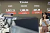 A screen in Hana Bank's trading room in central Seoul shows the Kospi closing at 2,862.23 points on Thursday, up 1.32 percent, or 37.29 points, from the previous trading session. [YONHAP]