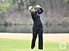 Lee Joo-mi plays a shot during the KLPGA Mediheal & Hankook Ilbo Championship at Ferrum Club in Yeoju, Gyeonggi on Saturday. [KLPGA]