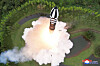 The launch of a North Korean Hwasong-18 solid-fuel intercontinental ballistic missile on Wednesday is captured in this overhead photo released by Pyongyang’s state-controlled Korean Central News Agency on Thursday. [YONHAP]