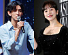 Choi Jung-hoon of indie band Jannabi, left, and actor Han Ji-min. [NEWS1]