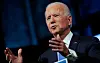 U.S. President-elect Joe Biden delivers a televised address to the nation after the U.S. Electoral College formally confirmed his victory over President Donald Trump in the 2020 U.S. presidential election, from Biden's transition headquarters at the Queen Theater in Wilmington, Delaware, on Monday. [REUTERS]