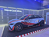 Hyundai Ioniq 5 N, the high-performance N brand's first electric model, displayed during a press event held on Thursday in western Seoul [SHIN HA-NEE]