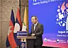 Deputy Foreign Minister Chung Byung-won speaks during the 12th Mekong-ROK Business Forum in Vientiane, Laos, on Aug. 20, 2024. [YONHAP]