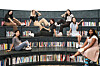 K-campus student reporters pose for a photo during a tour of the Amorepacific headquarters in Yongsan District, central Seoul, in late June. [PARK SANG-MOON]