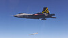 The Korean-developed fighter jet KF-21 Boramae firing an air-to-air missile during a test run at the Air Force’s 3rd Flight Training Wing in Sacheon, South Gyeongsang on Tuesday. According to the Defense Acquisition Program Administration, the 4.5 generation fighter jet successfully carried out its first armament tests, including firing 100 rounds from its cannon. Two of the aircraft's four prototypes were used in the armament tests. [DEFENSE ACQUISITION PROGRAM ADMINISTRATION]