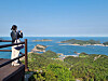 Heuksan Island in Sinan County, South Jeolla, from the island’s Sangra Peak. [LEE JIAN]