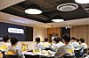 Kakao founder Kim Beom-soo speaks to new employees in November 2019. [KAKAO]