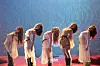 Girl group Le Sserafim performs lead track “Hot” during a showcase held on March 14 at Yes24 Live Hall in eastern Seoul. [DANIELA GONZALEZ PEREZ]