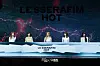 Le Sserafim answers reporters’ questions during a showcase held on March 14 at Yes24 Live Hall in eastern Seoul for the release of its fifth EP “Hot.” [DANIELA GONZALEZ PEREZ]