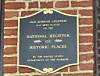 A plaque at the Old Korean Legation that shows its status as a U.S. national historic place in Washington on Sept. 30. [YONHAP]