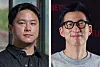 Left, producer Kim In-sik, right, producer Jung Hyo-min, who created and directed the Netflix reality show 'Risqué Business: Japan.' [NETFLIX]