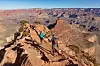 Hikers head down the South Kaibab Trail, at Grand Canyon National Park in Arizona on March 5, 2020. There have been 11 deaths at Grand Canyon National Park so far in 2024. (John Burcham/The New York Times)