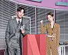 Lee Jun-young, left, and Seohyun at a press conference for new Netflix Korea Original movie 'Love and Leashes' on Tuesday [NETFLIX KOREA]