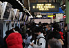 Passengers wait to get on to a subway train at Suwon Station in Suwon, Gyeonggi, on Nov. 30, 2022. [YONHAP]