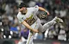 Pittsburgh Pirates pitcher Wil Crowe works against the Colorado Rockies on April 17, 2023, in Denver. [AP/YONHAP]