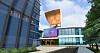 A view of the 42 Convention Center, a virtual building in Soma, Zigbang's metaverse application. [ZIGBANG]