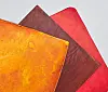 Artificial leather made from mushroom mycelia. [MYCEL]