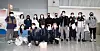 The Korean short track team poses for the photo before jetting off for the 2021-22 International Skating Union (ISU) Short Track World Championships that start Friday at Montreal, Canada. [NEWS1]