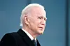 President-elect Joe Biden tears up as he speaks at the Major Joseph R. 'Beau' Biden III National Guard/Reserve Center on Jan. 19 in Delaware. [AP PHOTO/EVAN VUCCI]