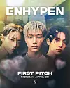 A promotional poster featuring Enhypen's Heeseung, Jay and Ni-Ki for the upcoming ceremonial first pitch before the Seattle Mariners' game on April 29. [SEATTLE MARINERS]