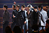 BTS perform during the 64th Annual Grammy Awards show in Las Vegas, Nevada, U.S. April 3, 2022. [REUTERS]