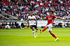 Jeong Woo-yeong scores his second goal against Stuttgart in Stuttgart, Germany on Saturday. [AP/YONHAP]