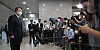 President Yoon Suk-yeol speaks to reporters at the Yongsan presidential office in central Seoul Monday morning. [JOINT PRESS CORPS]