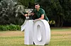 Novak Djokovic celebrates with the Norman Brookes Challenge Cup trophy a day after his victory against Greece's Stefanos Tsitsipas in the men's singles final match of the Australian Open tennis tournament in Melbourne on Sunday. [YONHAP]