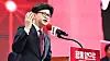Former People Power Party leader Han Dong-hoon speaks after the conservative party's nomination of former Labor Minister Kim Moon-soo as its candidate for the June 3 presidential election at the party's convention in Goyang, Gyeonggi, on May 3. [LIM HYEON-DONG]