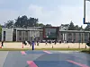Students at a high school near Buan gather outside the school building as emergency warnings were issued after the earthquake. [JEONBUK STATE OFFICE OF EDUCATION]