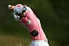 Kim Hyo-joo hits a drive at the 12th tee during the Bank of Hope LPGA Match-Play Hosted by Shadow Creek at Shadow Creek Golf Course on May 26 in Las Vegas, Nevada. [AFP/YONHAP]